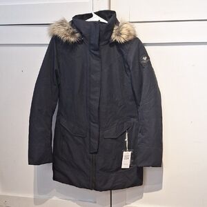 Obermeyer Black Jacket with Fur Trim